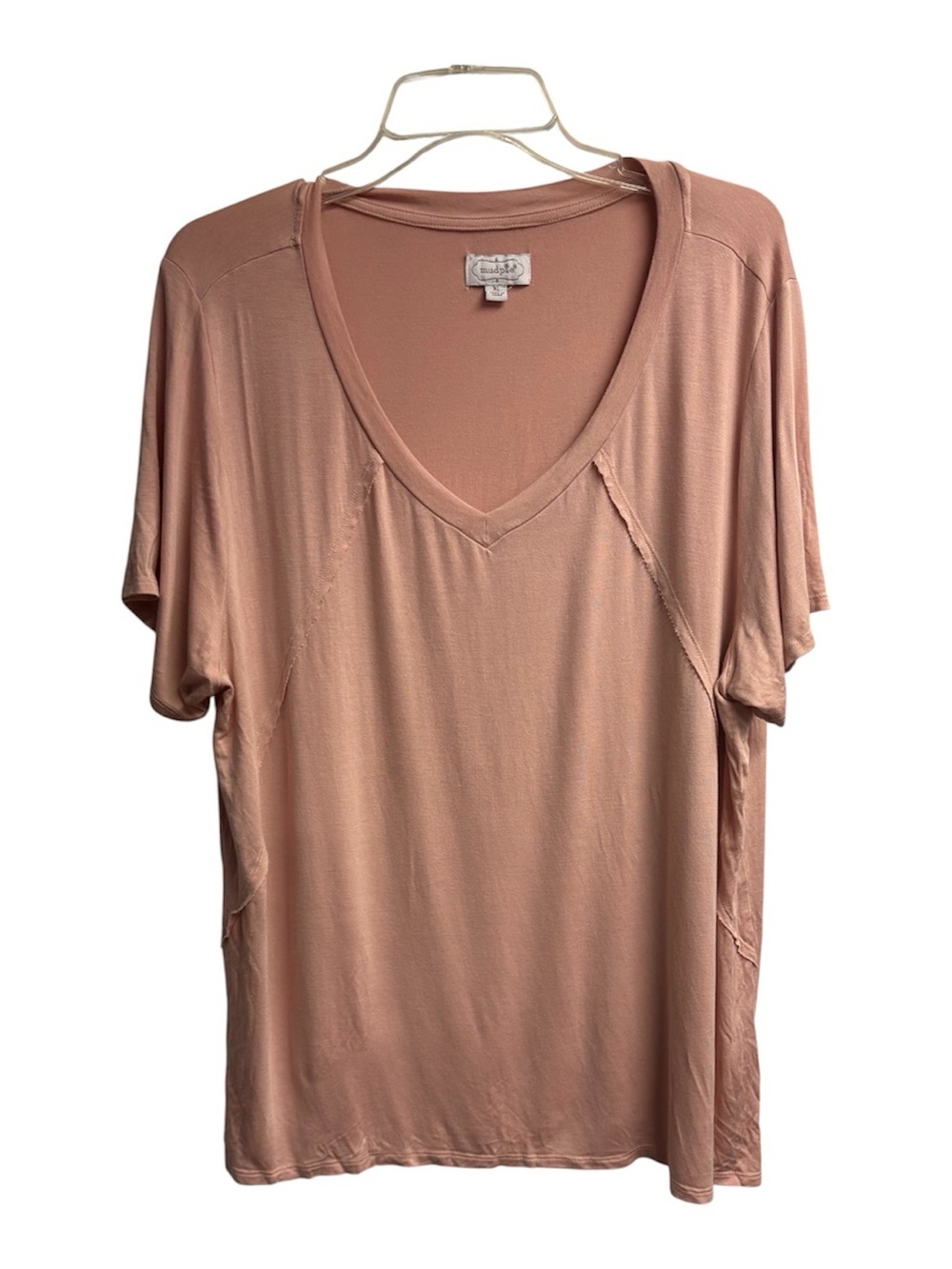 Mudpie Rayon Blend Short Sleeve T-Shirt Size XL